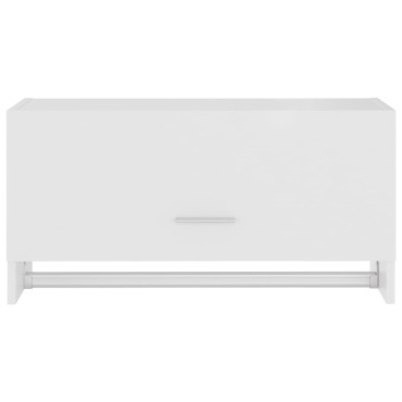 vidaXL Ντουλάπα Λευκή 70x32,5x35cm από Επεξ. Ξύλο 1 τεμ.