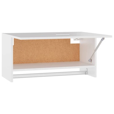 vidaXL Ντουλάπα Λευκή 70x32,5x35cm από Επεξ. Ξύλο 1 τεμ.