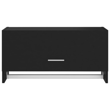vidaXL Ντουλάπα Μαύρη 70x32,5x35cm από Επεξ. Ξύλο 1 τεμ.