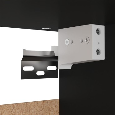 vidaXL Ντουλάπα Μαύρη 70x32,5x35cm από Επεξ. Ξύλο 1 τεμ.