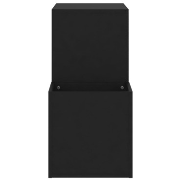 vidaXL Παπουτσοθήκη Χολ Μαύρη 105x35,5x70cm από Επεξ. Ξύλο