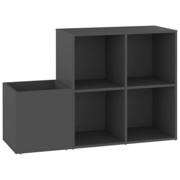 vidaXL Παπουτσοθήκη Χολ Γκρι 105x35,5x70cm από Επεξ. Ξύλο