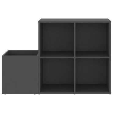 vidaXL Παπουτσοθήκη Χολ Γκρι 105x35,5x70cm από Επεξ. Ξύλο