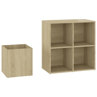 vidaXL Παπουτσοθήκη Χολ Sonoma Δρυς 105x35,5x70cm από Επεξ. Ξύλο