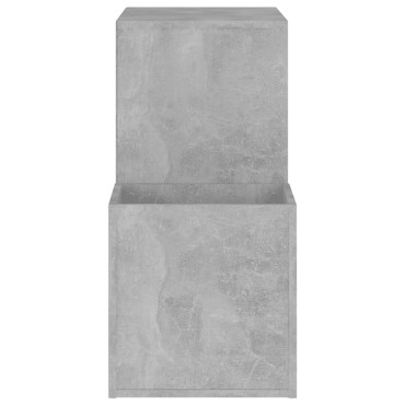 vidaXL Παπουτσοθήκη Χολ Γκρι Σκυροδ. 105x35,5x70cm Επεξ. Ξύλο