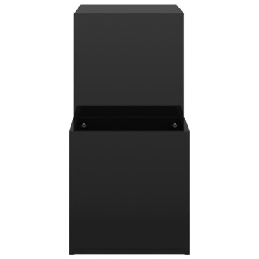 vidaXL Παπουτσοθήκη Χολ Γυαλ. Μαύρη 105x35,5x70cm από Επεξ. Ξύλο