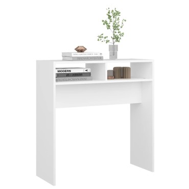 vidaXL Τραπεζάκι Κονσόλα Λευκό 78x30x80cm από Επεξ. Ξύλο 1 τεμ.