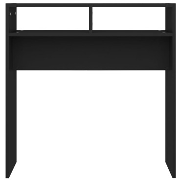 vidaXL Τραπεζάκι Κονσόλα Μαύρο 78x30x80cm από Επεξ. Ξύλο 1 τεμ.