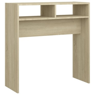 vidaXL Τραπεζάκι Κονσόλα Sonoma Δρυς 78x30x80cm από Επεξ. Ξύλο 1 τεμ.