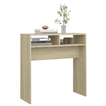 vidaXL Τραπεζάκι Κονσόλα Sonoma Δρυς 78x30x80cm από Επεξ. Ξύλο 1 τεμ.