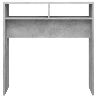 vidaXL Τραπεζάκι Κονσόλα Γκρι Σκυροδέματος 78x30x80cm Επεξ. Ξύλο 1 τεμ.