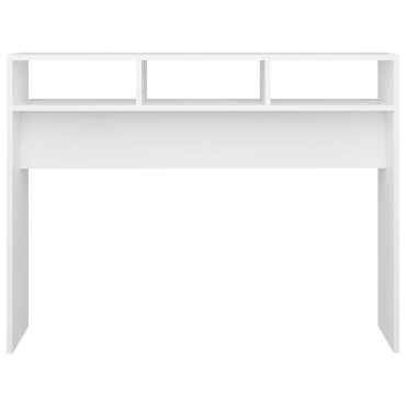 vidaXL Τραπέζι Κονσόλα Λευκό 105x30x80cm από Επεξ. Ξύλο 1 τεμ.