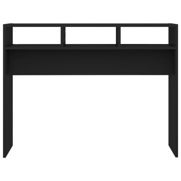 vidaXL Τραπέζι Κονσόλα Μαύρο 105x30x80cm από Επεξ. Ξύλο 1 τεμ.