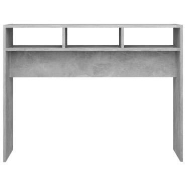 vidaXL Τραπέζι Κονσόλα Γκρι Σκυροδέματος 105x30x80cm από Επεξ. Ξύλο 1 τεμ.