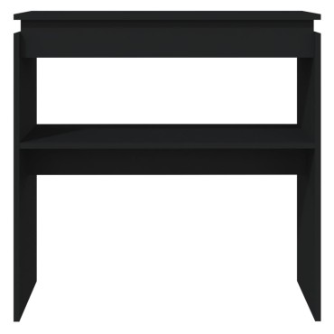 vidaXL Τραπεζάκι Κονσόλα Μαύρο 80x30x80cm από Επεξ. Ξύλο 1 τεμ.