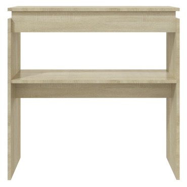 vidaXL Τραπεζάκι Κονσόλα Sonoma Δρυς 80x30x80cm από Επεξ. Ξύλο 1 τεμ.
