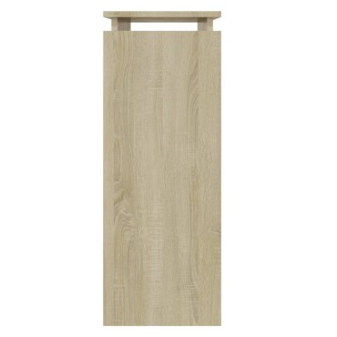 vidaXL Τραπεζάκι Κονσόλα Sonoma Δρυς 80x30x80cm από Επεξ. Ξύλο 1 τεμ.