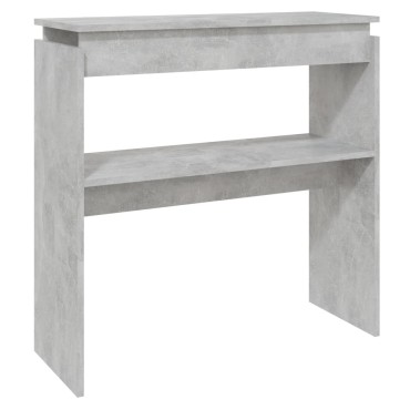 vidaXL Τραπεζάκι Κονσόλα Γκρι Σκυρ. 80x30x80cm από Επεξ. Ξύλο 1 τεμ.
