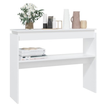 vidaXL Τραπεζάκι Κονσόλα Λευκό 102x30x800cm από Επεξ. Ξύλο 1 τεμ.