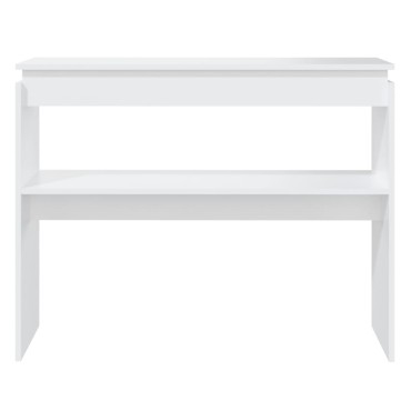 vidaXL Τραπεζάκι Κονσόλα Λευκό 102x30x800cm από Επεξ. Ξύλο 1 τεμ.
