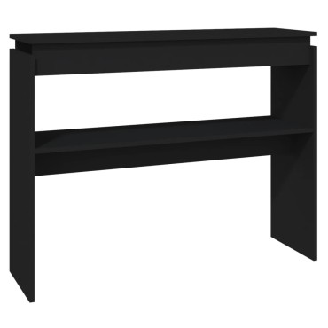 vidaXL Τραπεζάκι Κονσόλα Μαύρο 102x30x800cm από Επεξ. Ξύλο 1 τεμ.