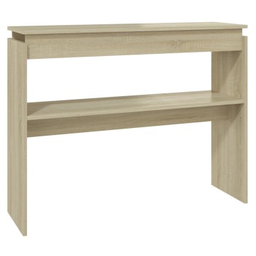 vidaXL Τραπεζάκι Κονσόλα Sonoma Δρυς 102x30x80cm από Επεξ. Ξύλο 1 τεμ.