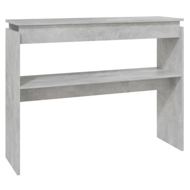 vidaXL Τραπεζάκι Κονσόλα Γκρι Σκυρ. 102x30x80cm από Επεξ. Ξύλο 1 τεμ.