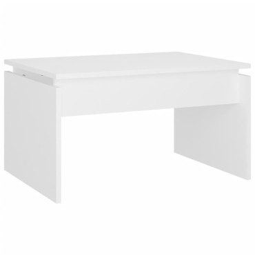 vidaXL Τραπεζάκι Σαλονιού Λευκό 68x50x38cm από Επεξ. Ξύλο 1 τεμ.