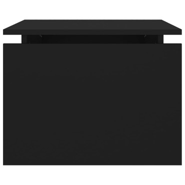 vidaXL Τραπεζάκι Σαλονιού Μαύρο 68x50x38cm από Επεξ. Ξύλο 1 τεμ.