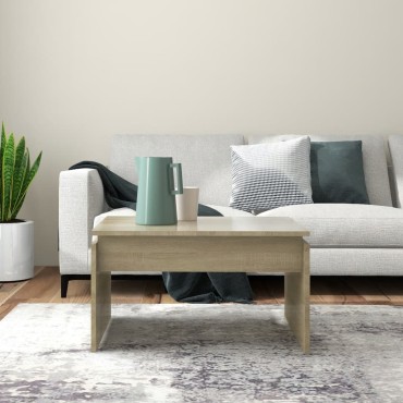 vidaXL Τραπεζάκι Σαλονιού Sonoma Δρυς 68x50x38cm από Επεξ. Ξύλο 1 τεμ.