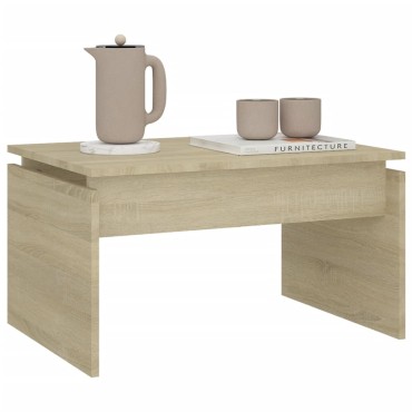 vidaXL Τραπεζάκι Σαλονιού Sonoma Δρυς 68x50x38cm από Επεξ. Ξύλο 1 τεμ.