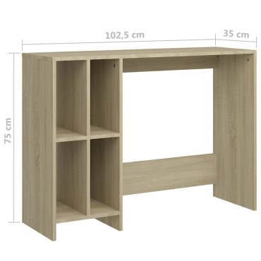 vidaXL Γραφείο Notebook Sonoma Oak 102,5x35x75cm από Επεξ. Ξύλο 1 τεμ.