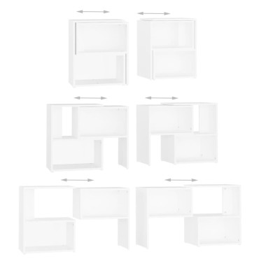 vidaXL Έπιπλο Τηλεόρασης Λευκό 104x30x52cm από Επεξ. Ξύλο