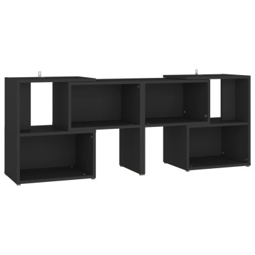 vidaXL Έπιπλο Τηλεόρασης Μαύρο 104x30x52cm από Επεξ. Ξύλο
