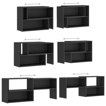 vidaXL Έπιπλο Τηλεόρασης Γκρι 149x30x52cm από Επεξ. Ξύλο