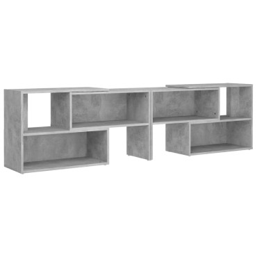 vidaXL Έπιπλο Τηλεόρασης Γκρι Σκυροδέματος 149x30x52cm Επεξ. Ξύλο