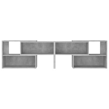 vidaXL Έπιπλο Τηλεόρασης Γκρι Σκυροδέματος 149x30x52cm Επεξ. Ξύλο