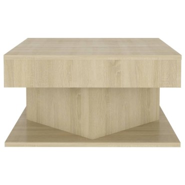 vidaXL Τραπεζάκι Σαλονιού Sonoma Δρυς 57x57x30cm από Επεξ. Ξύλο 1 τεμ.