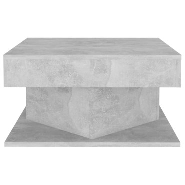 vidaXL Τραπεζάκι Σαλονιού Γκρι Σκυρ. 57x57x30cm από Επεξ. Ξύλο 1 τεμ.