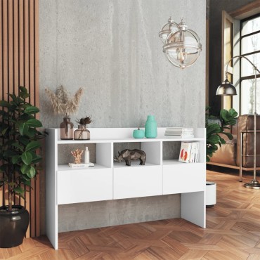 vidaXL Μπουφές Λευκός 105x30x70cm από Επεξ. Ξύλο 1 τεμ.