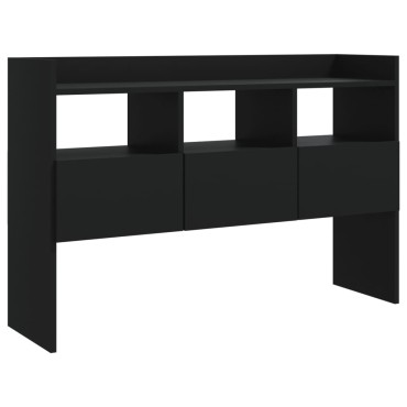 vidaXL Μπουφές Μαύρος 105x30x70cm από Επεξ. Ξύλο 1 τεμ.