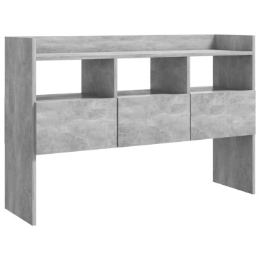 vidaXL Μπουφές Γκρι Σκυροδέματος 105x30x70cm από Επεξ. Ξύλο 1 τεμ.