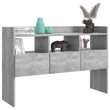 vidaXL Μπουφές Γκρι Σκυροδέματος 105x30x70cm από Επεξ. Ξύλο 1 τεμ.