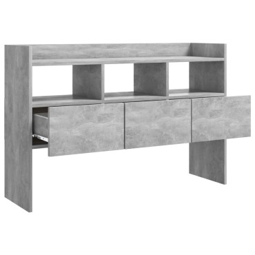 vidaXL Μπουφές Γκρι Σκυροδέματος 105x30x70cm από Επεξ. Ξύλο 1 τεμ.