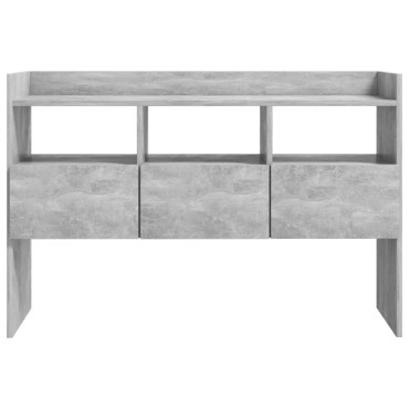 vidaXL Μπουφές Γκρι Σκυροδέματος 105x30x70cm από Επεξ. Ξύλο 1 τεμ.