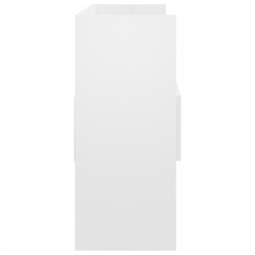 vidaXL Μπουφές Γυαλιστερό Λευκό 105x30x70cm από Επεξ. Ξύλο 1 τεμ.