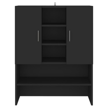 vidaXL Ντουλάπι Πλυντηρίου Μαύρο 70,5 x 25,5 x 90 εκ.
