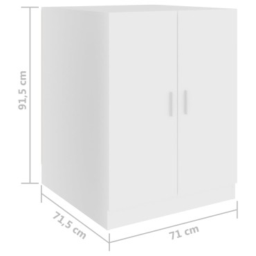 vidaXL Ντουλάπι Πλυντηρίου Λευκό 71 x 71,5 x 91,5 εκ.