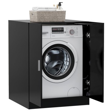 vidaXL Ντουλάπι Πλυντηρίου Μαύρο 71 x 71,5 x 91,5 εκ.