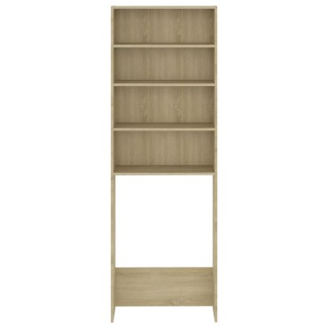 vidaXL Ντουλάπι Πλυντηρίου Sonoma Δρυς 64 x 24 x 190 εκ.